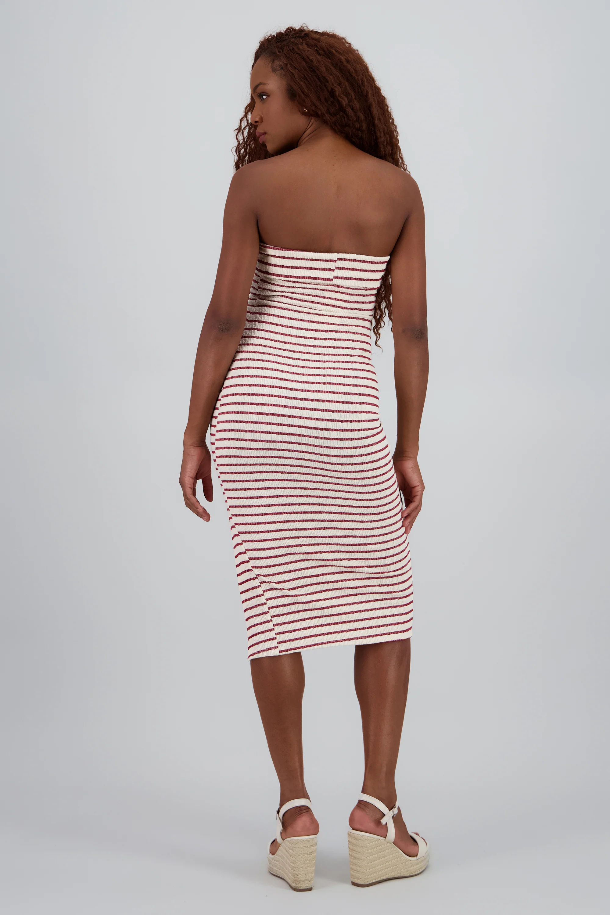Vestido strapless rayas - Image 4