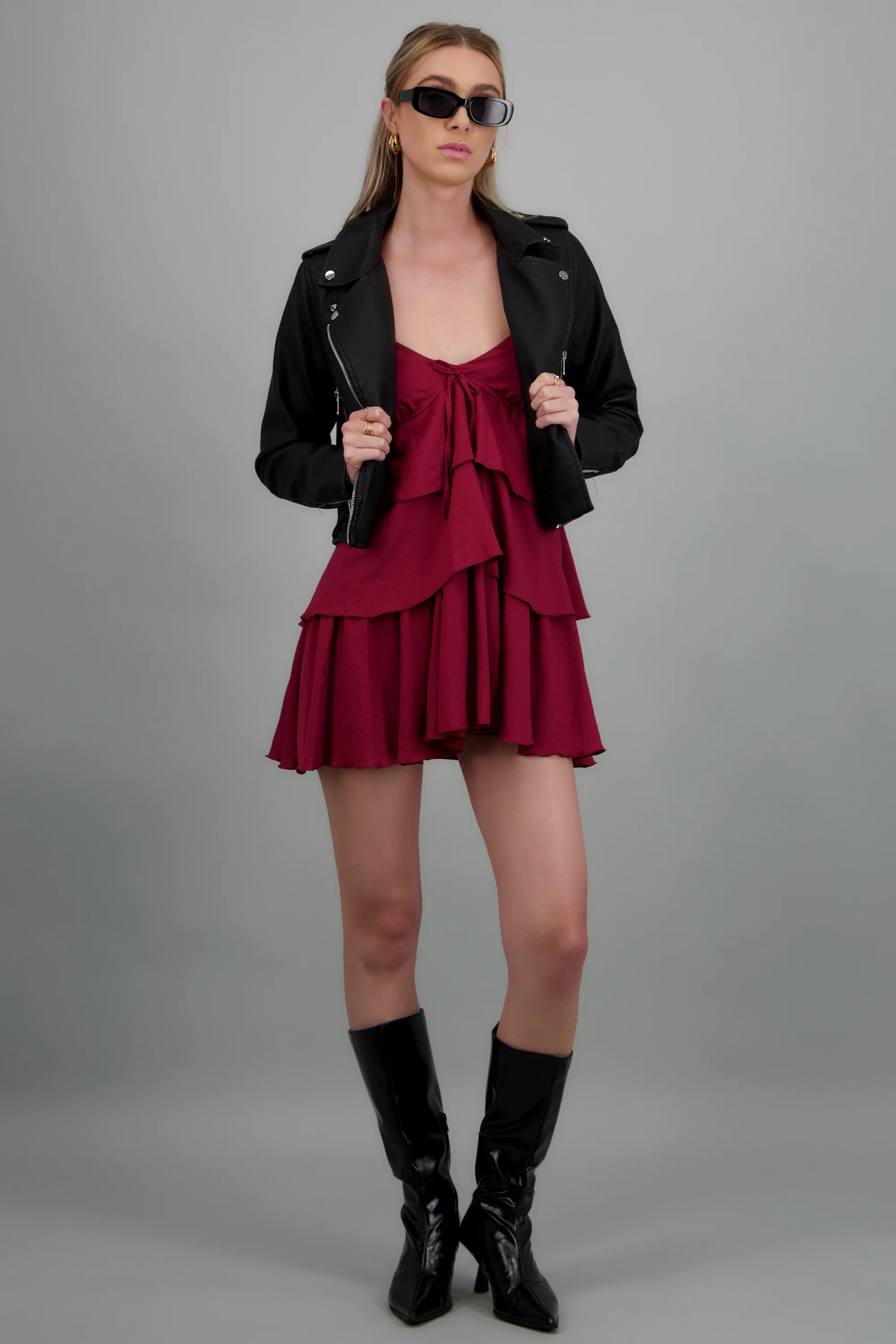 Vestido tirantes con olanes