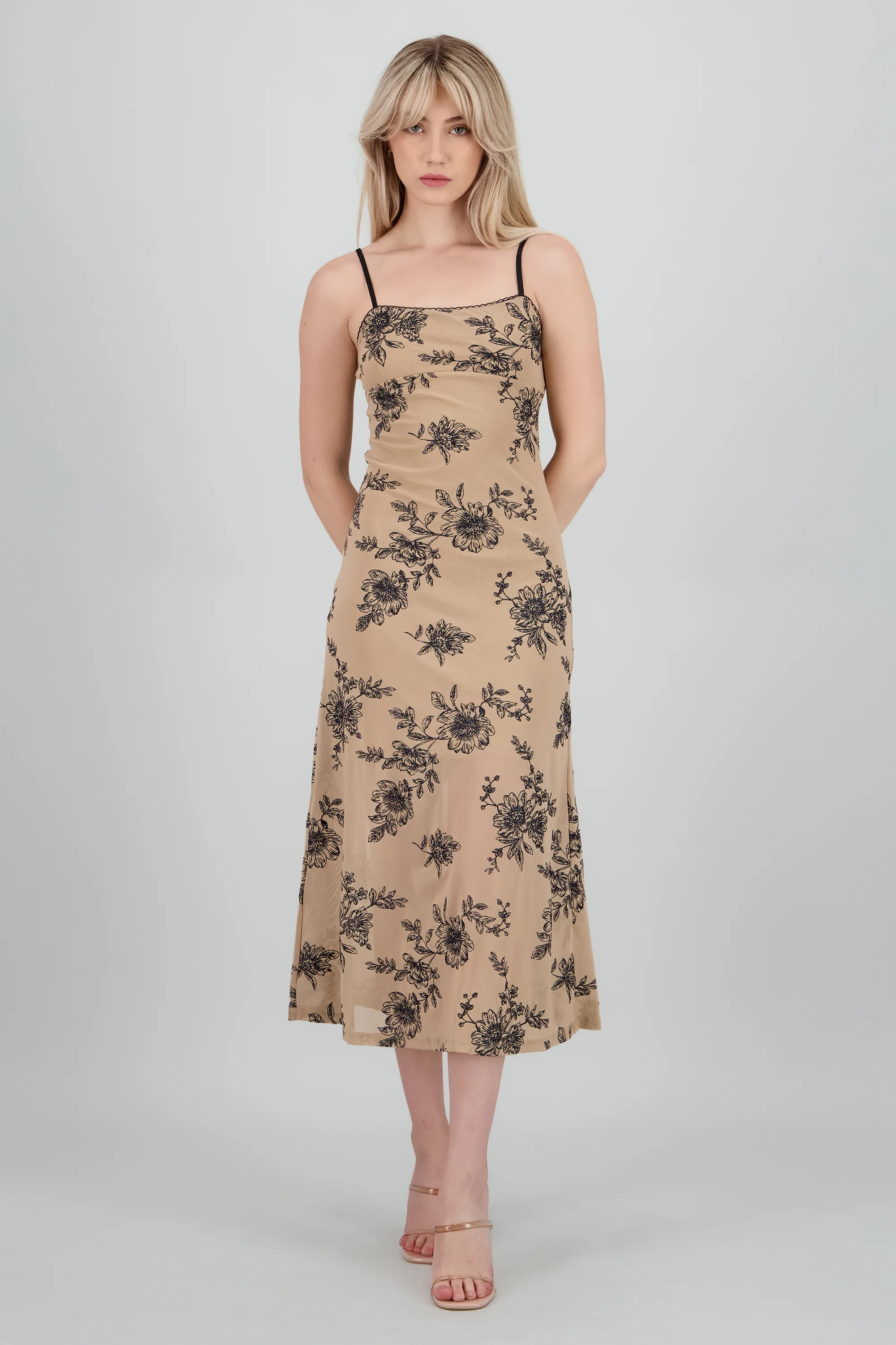 Vestido tirantes tubo brillos - Image 2