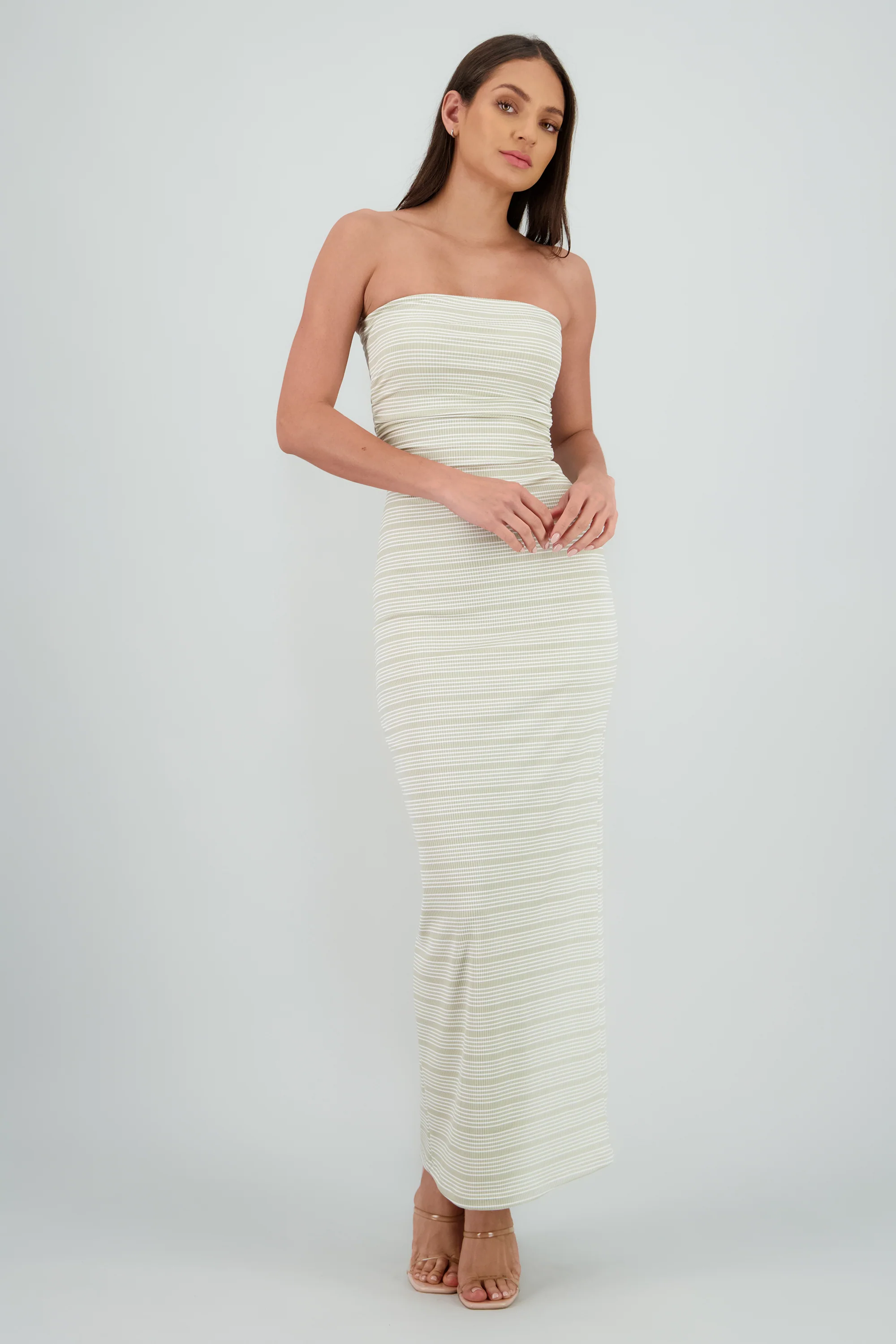 Vestido tubo estampado rayas - Image 2